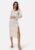 Bubbleroom Occasion Drawstring L/S Midi Dress White/Floral 44 – 7333340302019