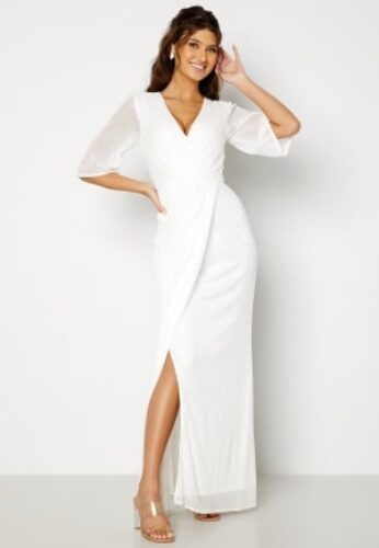 Bubbleroom Occasion Eleine Sequin Wedding Gown White 34 – 7333340108642