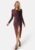 Bubbleroom Occasion Elionora Sparkling Midi Dress Dark pink / Black XS – 7333340267073