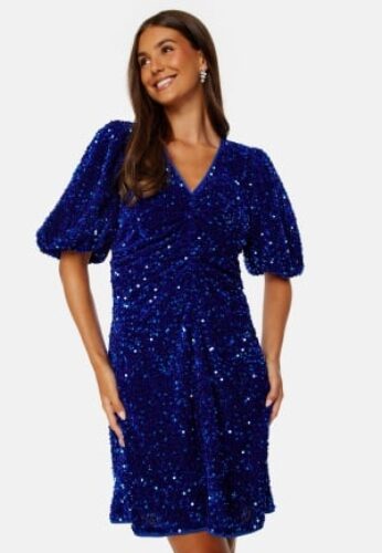 Bubbleroom Occasion Evy Sparkling Dress Blue S – 7333340259115