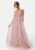 Bubbleroom Occasion Floral tulle Gown Dusty pink 36 – 7333340290736