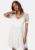 Bubbleroom Occasion Floral V-Neck Short Dress White 34 – 7333340273692