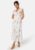 Bubbleroom Occasion Flounce Jacquard Midi Dress Pink/Patterned L – 7333340293393
