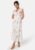 Bubbleroom Occasion Flounce Jacquard Midi Dress Pink/Patterned M – 7333340293386