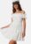 Bubbleroom Occasion Flounce off shoulder dress White XL – 7333340284933