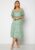 Bubbleroom Occasion Freeda Printed off Shoulder Dress Green / Floral 2XL – 7333340125199