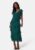 Bubbleroom Occasion Frill Chiffon Midi Dress Dark green XS – 7333340309551