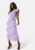 Bubbleroom Occasion Frill Chiffon Midi Dress Light lilac XS – 7333340309506
