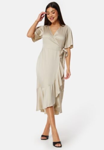 Bubbleroom Occasion Frill Dress Champagne 2XL – 7333340113967