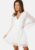 Bubbleroom Occasion Frill L/S Chiffon Dress White 36 – 7333340268902