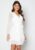 Bubbleroom Occasion Frill Wrap Chiffon Dress White 36 – 7333340268681