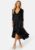 Bubbleroom Occasion Gilda Wrap Dress Black 4XL – 7333340179857