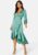 Bubbleroom Occasion Gilda Wrap Dress Petrol-green 2XL – 7333340183236