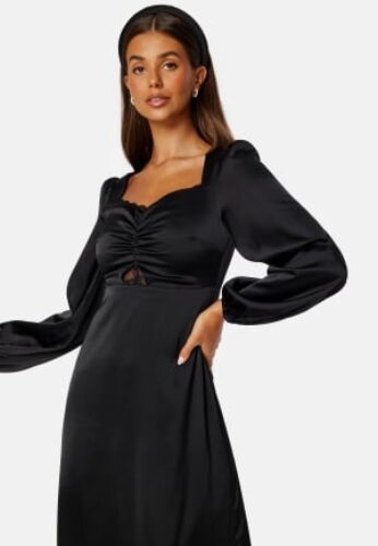 Bubbleroom Occasion Ginita Lace Insert Dress Black 40 – 7333340248614