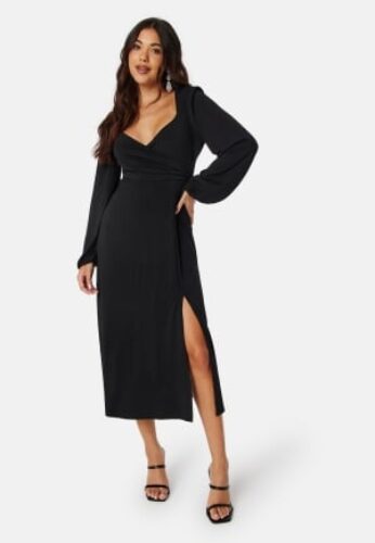 Bubbleroom Occasion Giulia Long Sleeve Dress Black 36 – 7333340182642