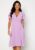 Bubbleroom Occasion Grienne Wrap Midi Dress Lilac 4XL – 7333340122082