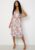 Bubbleroom Occasion Gwyneth Pleated Dress Offwhite / Floral 48 – 7333340108895