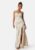 Bubbleroom Occasion High slit gown Champagne 34 – 7333340302293