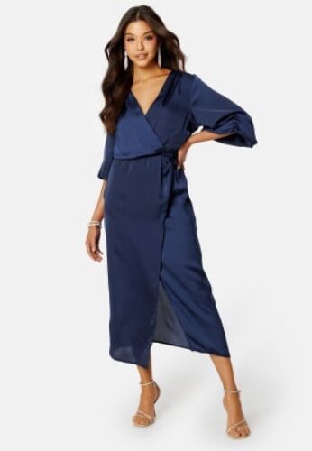 Bubbleroom Occasion Jolene Knot Dress Dark blue 46 – 7333340166291