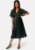Bubbleroom Occasion Juliet Pleated Dress Dark green 36 – 7333340207413