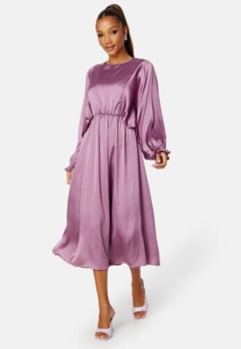 Bubbleroom Occasion Khrista Satin Dress Dark purple 3XL – 7333340171042