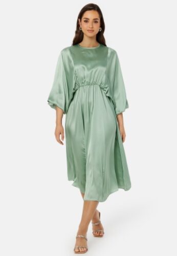 Bubbleroom Occasion Khrista Satin Dress Green 2XL – 7333340202562