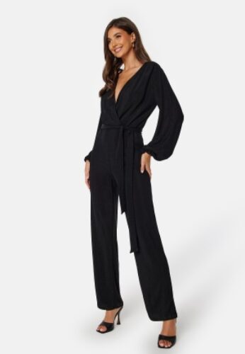 Bubbleroom Occasion Leena Sparkling Jumpsuit  Black XS – 7333340263679