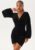 Bubbleroom Occasion Leija Velvet Dress Black 2XL – 7333340254462