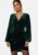 Bubbleroom Occasion Leija Velvet Dress Dark green XS – 7333340254844