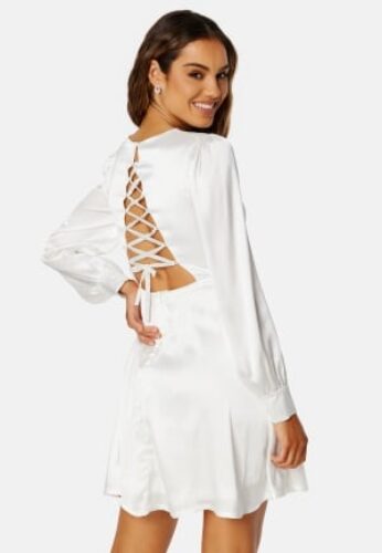 Bubbleroom Occasion Maya Open Back Dress White 38 – 7333340200612