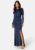 Bubbleroom Occasion Meniva Sparkling Gown Dark blue L – 7333340166482