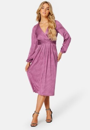 Bubbleroom Occasion Misou Tie Dress Old rose 38 – 7333340166185