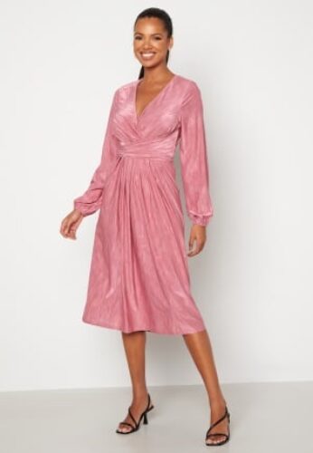 Bubbleroom Occasion Misou Tie Dress Pink 36 – 7333340085196