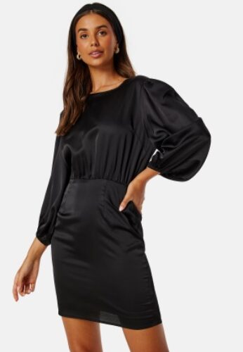 Bubbleroom Occasion Nella Satin Dress Black 34 – 7333340258705