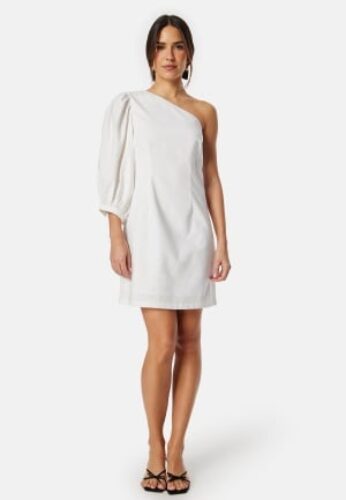 Bubbleroom Occasion One Shoulder Dress White 42 – 7333340306345