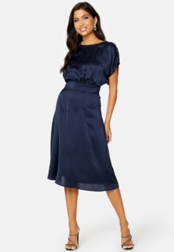 Bubbleroom Occasion Ophelia Open Back Dress Dark blue 2XL – 7333340135723