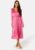 Bubbleroom Occasion Rae Satin Dress Pink 2XL – 7333340196670