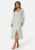 Bubbleroom Occasion Satin Midi Dress Dusty green S – 7333340288702