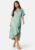 Bubbleroom Occasion Scala Frill Dress Dusty green XL – 7333340232613