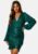 Bubbleroom Occasion Sparkling Wrap Dress Dark green 2XL – 7333340249321