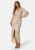 Bubbleroom Occasion Sparkling Wrap Gown Gold S – 7333340258835