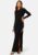 Bubbleroom Occasion Super cut out Bejewelled Gown Black 3XL – 7333340174944