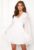 Bubbleroom Occasion Tie Back L/S Chiffon Dress White 34 – 7333340268599