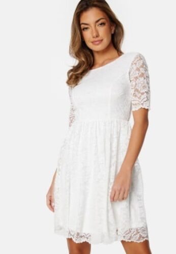 Bubbleroom Occasion Tinsey Lace Dress White 36 – 7333340200377