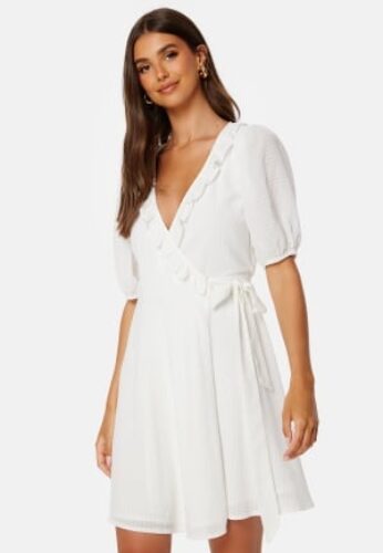 Bubbleroom Occasion Towa Frill Dress White XS – 7333340204290