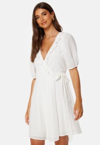 Bubbleroom Occasion Towa Frill Dress White XXS – 7333340204283