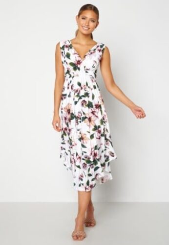Bubbleroom Occasion Valeria Dress White / Floral 2XL – 7333340061251