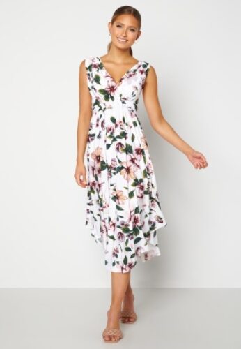 Bubbleroom Occasion Valeria Dress White / Floral 4XL – 7333340060315