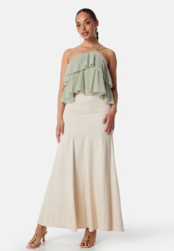 Bubbleroom Occasion Viscose Maxi Skirt Cream 38 – 7333340312360