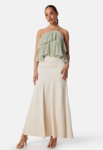 Bubbleroom Occasion Viscose Maxi Skirt Cream 40 – 7333340312377
